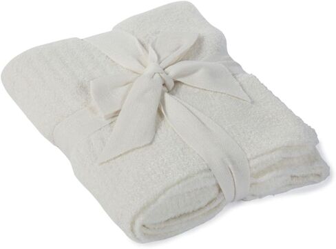 Barefoot Dreams® CozyChic Lite® Ribbed Blanket, Pearl, 30"x40" in Kuwait