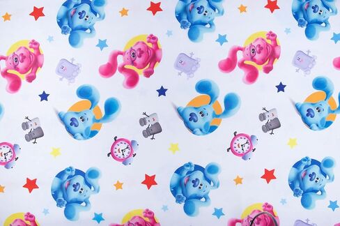 Blue's Clues 4 Piece Toddler Bedding Set - Includes Comforter, Fitted Sheet, Top Sheet, and Pillow Case - Blue's Clues Character Design for Toddler Bed in Kuwait
