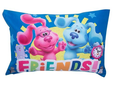 Blue's Clues 4 Piece Toddler Bedding Set - Includes Comforter, Fitted Sheet, Top Sheet, and Pillow Case - Blue's Clues Character Design for Toddler Bed in Kuwait