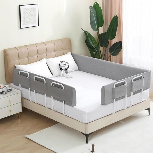 Bed Guard Rail for Toddlers, 59inch Foam Padded Side Rail for Queen King Twin Full Size Bed, Bedrail for Toddler, Bed Railing in Kuwait