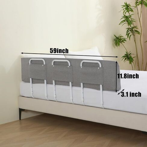 Bed Guard Rail for Toddlers, 59inch Foam Padded Side Rail for Queen King Twin Full Size Bed, Bedrail for Toddler, Bed Railing in Kuwait