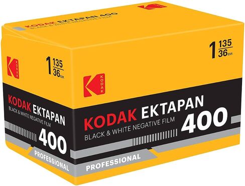 KODAK Ektapan 400 Black and White Negative Film 135-36 | T-Grain emulsion with ISO 400 and 36 exposures for low light, high contrast and resolution in Kuwait