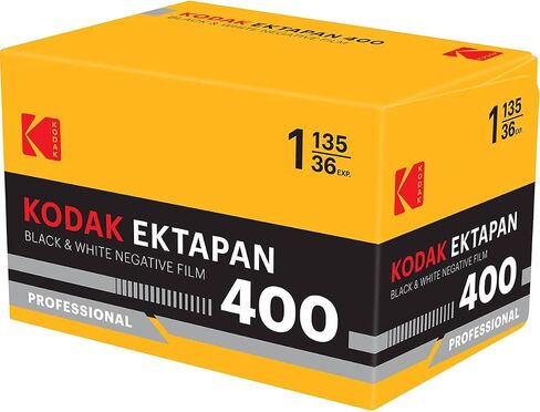 KODAK Ektapan 400 Black and White Negative Film 135-36 | T-Grain emulsion with ISO 400 and 36 exposures for low light, high contrast and resolution in Kuwait