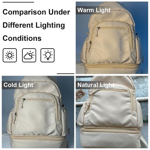 GDNasist Breast Pump Backpack Fit for Spectra S1 and S2 with Removable Cooler Compartment, Pumping Bag for Pump Accessories, Breast Pump Bag for Work, Travel and Family Use Beige in Kuwait