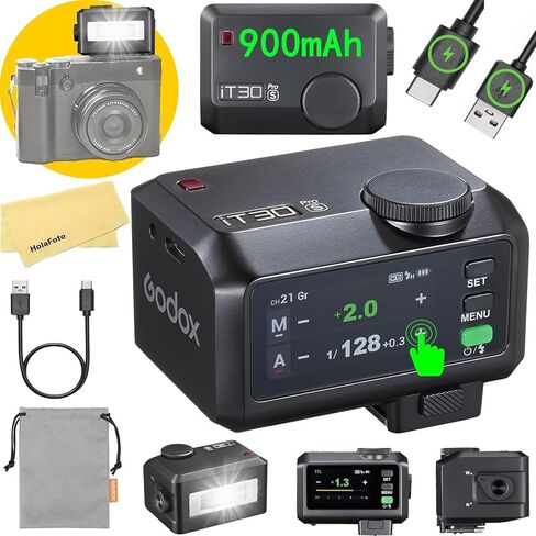 Godox iT30 Pro N iT30Pro-N TTL Mini Camera Flash for Nikon Flash Speedlight | Wireless Master & Receiver,Full-Color Touchscreen,Built-in Diffuser,1.5s Recycle Time in Kuwait