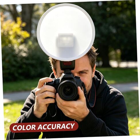 Kisangel Foldable Round Softbox Diffuser for Speedlight and Camera with Cloth Material, Color Accuracy Feature, for Studio and Outdoor Photography, for Beginner and Professional in Kuwait