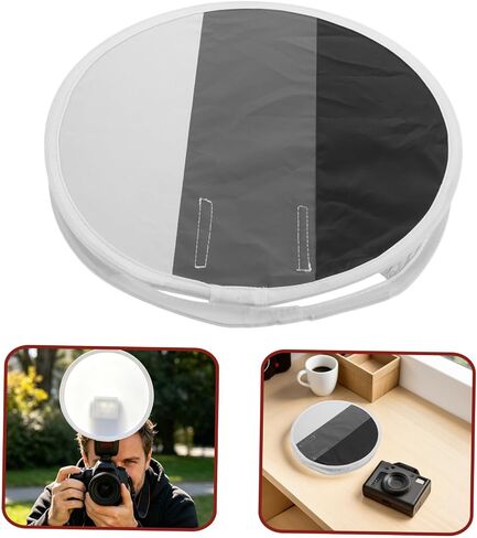 Kisangel Foldable Round Softbox Diffuser for Speedlight and Camera with Cloth Material, Color Accuracy Feature, for Studio and Outdoor Photography, for Beginner and Professional in Kuwait