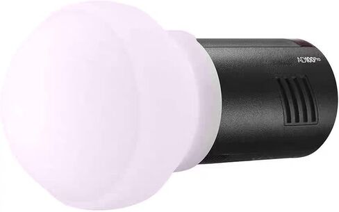 Andoer AK R22 Flash Diffuser Modifier Silicone Collapsible Diffusion Dome 3 Shape Soft Light Control 12 x 12 x 8.5 cm for V1 Round Head Portrait Wedding Product in Kuwait