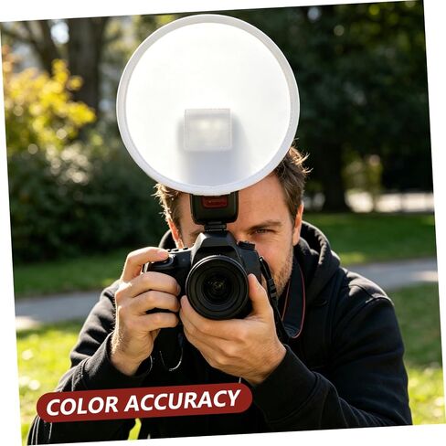 COHEALI 12in On-Camera Flash Softbox Diffuser with White, Grey, and Black Cloth Covers, Lightweight and Universally Compatible Light Modifier for Speedlight and Camera, for Portrait in Kuwait