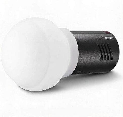 Dpofirs Spherical Diffuser, Flash Softbox for V1/ AD100 Pro Series Round Head Flash, Pink Color Correction Silicone Soft Light Dome with 3 Modes in Kuwait