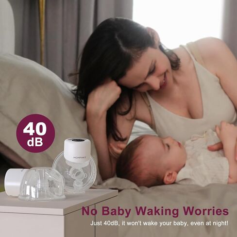 Wearable Breast Pump S12, Electric DoublePump Hands-Free Breastfeeding Pump, 12 Adjustable Suction Levels, Portable Low Noise Hospital-Grade Breast Pump with Carrying Bag, 24mm, 2 Pack, White in Kuwait