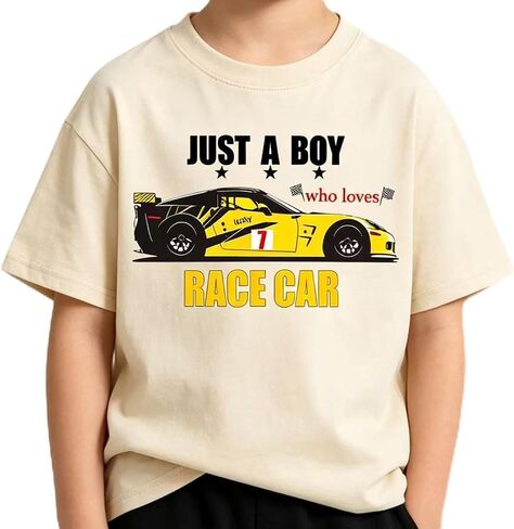 Boys Graphic T Shirt, Cute Short Sleeve Tee for Toddler Kids Boys Ages 2-8 | Boys graphic tees featuring race cars, trucks, dinosaur, sports and space designs, cute short sleeve shirts for everyday wear in Kuwait