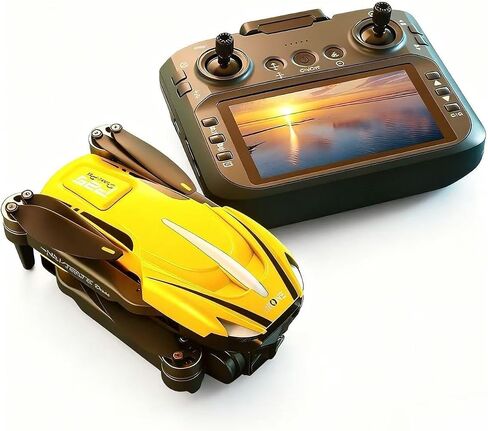 Drone with Camera 1080P HD, Brushless motor FPV Foldable Drone for Adults ，One-Key Take Off/Landing, Intelligent obstacle avoidance，360° Flips, Headless Mode，Optical Flow Positioning in Kuwait