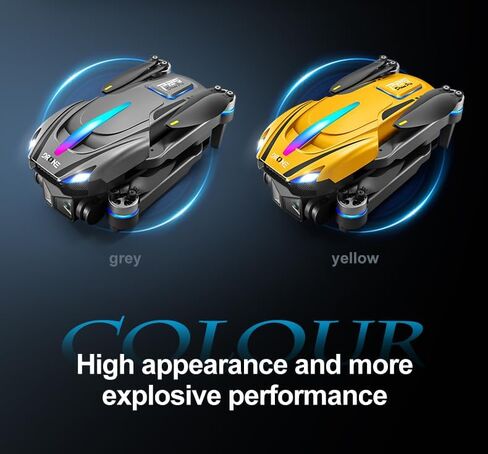 Drone with Camera 1080P HD, Brushless motor FPV Foldable Drone for Adults ，One-Key Take Off/Landing, Intelligent obstacle avoidance，360° Flips, Headless Mode，Optical Flow Positioning in Kuwait