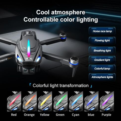 Drone with Camera 1080P HD, Brushless motor FPV Foldable Drone for Adults ，One-Key Take Off/Landing, Intelligent obstacle avoidance，360° Flips, Headless Mode，Optical Flow Positioning in Kuwait