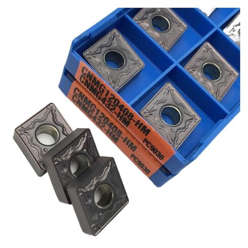 Indexable Lathe Carbide Insert 10PCS CNMG120404 CN120408 PC9030/NC3030 Hard Alloy Internal Turning Tools Steel Processing Blade(CNMG120408 HM PC9030) in Kuwait
