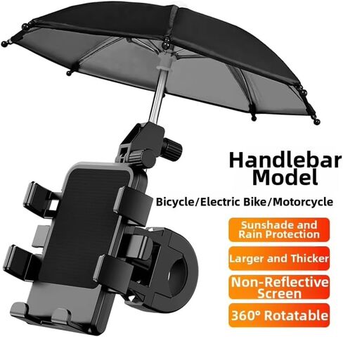 Phone Mount with Sunshade for Harley-Davidson Fat Boy 107 | 6-Claw Secure Grip Prevents Drops. Sunshade Blocks Glare For Clear Navigation. Thick ABS Construction in Kuwait