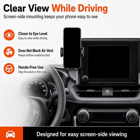 Car Phone Mount for HAVAL M6 Plus 2021-2022 12.3in | Custom Fit Stable Navigation,Mechanical Clamp Design,Screen clip mount keeps your phone near the center display in Kuwait