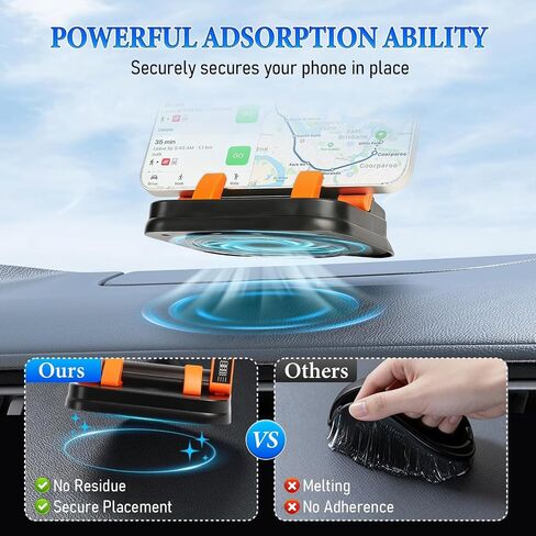 Car Phone Mount for Nissan Qashqai 3 J12 2021 | Securely gripping silicone padding, durable impact-resistant alloy, flexible 360-degree rotation, stable anti-slip base in Kuwait