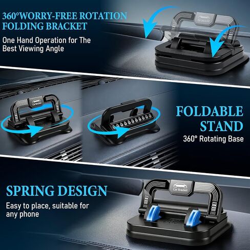 Car Phone Mount for Nissan Qashqai 3 J12 2021 | Securely gripping silicone padding, durable impact-resistant alloy, flexible 360-degree rotation, stable anti-slip base in Kuwait