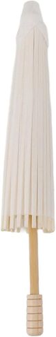 Zunate Kids Paper Parasol Chinese Style DIY White Paper Umbrella for Decoration, and, 83cm/32.7in - Blank Umbrella for Art Painting, Photography Props, Beach Sunshade, Role in Kuwait