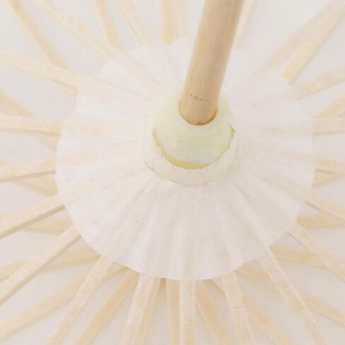 Zunate Kids Paper Parasol Chinese Style DIY White Paper Umbrella for Decoration, and, 83cm/32.7in - Blank Umbrella for Art Painting, Photography Props, Beach Sunshade, Role in Kuwait