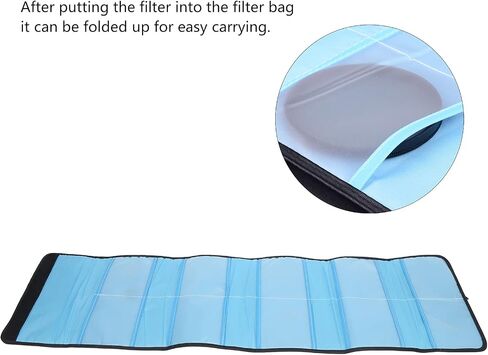 Estink 10 Lens Filter Case, Nylon Filter Wallet Bag for P Series, Holds 37-82mm Round and Square Filters, Foldable Storage for Travel Photography in Kuwait