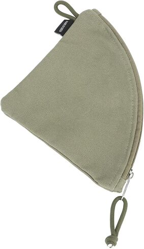 GLOGLOW Coffee Filter Holder Reusable Canvas Storage Bag for 155 185 Paper with Zipper and Lanyard for Travel Picnic Camping in Kuwait