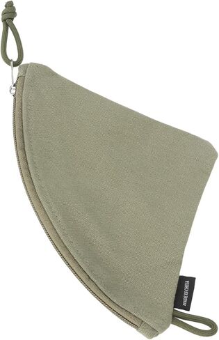 GLOGLOW Coffee Filter Holder Reusable Canvas Storage Bag for 155 185 Paper with Zipper and Lanyard for Travel Picnic Camping in Kuwait