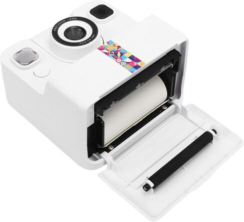 Kids Instant Print Camera 16x Digital Zoom 2.4 Inch Screen 1080P HD Video 180 Degree Rotating Lens 5 Color Prints 22 Frame Designs with MP3 Player Time Lapse for Children in Kuwait