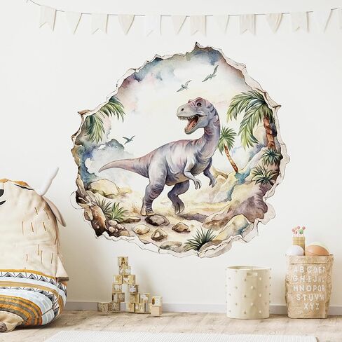 Dino Space Wall Decals – Dinosaur & Planet Adventure Stickers for Kids’ Room Removable Nursery Decor with T-Rex Astronaut Rocket Ship&Celestial Elements–Boys Bedroom& Space-Themed Party Wall Art in Kuwait