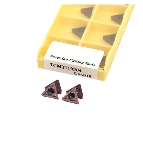 Indexable Lathe Carbide Insert 10pcs TCMT110204 LF6018 Hard Alloy Lathe Tool External Turning for Stainless Steel in Kuwait
