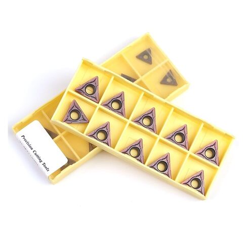 Indexable Lathe Carbide Insert 10pcs TCMT110204 LF6018 Hard Alloy Lathe Tool External Turning for Stainless Steel in Kuwait