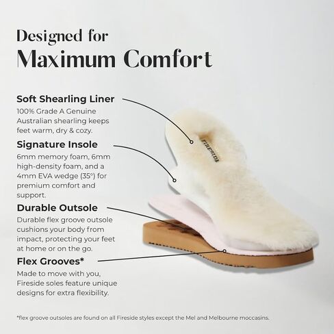 Dearfoams Women's Sydney Shearling Indoor/Outdoor Water Resistant Scuff Slipper in Kuwait