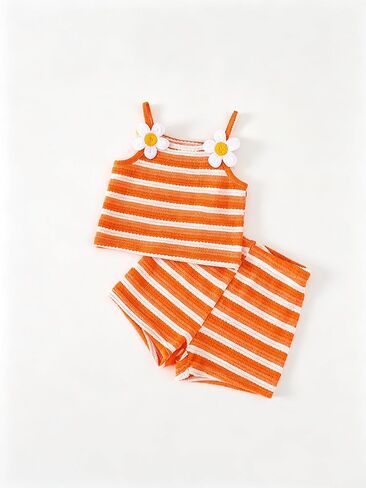 Infant Toddler Baby Girl Clothes Outfits,2 Pieces Cute Summer Tank Tops+Shorts Set in Kuwait