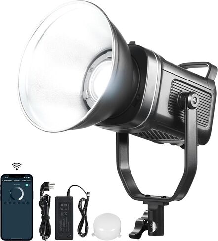 GVM 150W RGB Video Light Kit, 2700K~7500K Bi-Color LED Video Light Photography Studio Lighting Kit with Lantern Softbox & Stand, Continuous Output Lighting Kit with 8 Lighting Effects, CRI 97+ in Kuwait