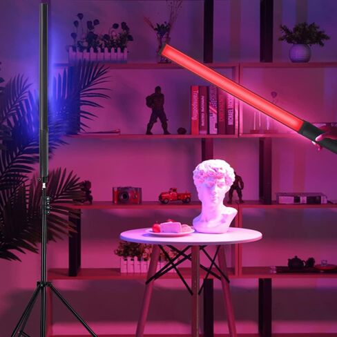 LED Light Sticks RGB Light Wand, Photography Light Stick LED Video Lighting Kit 9 Color Modes, with 26.2" to 78.7" Tripods, Adjustable 3200K-5600K, Pack of 2 [Upgraded] in Kuwait