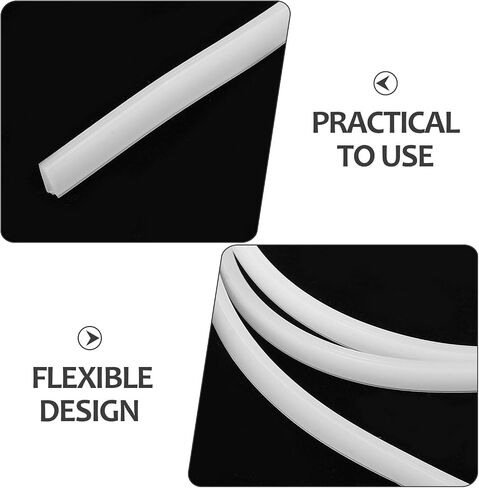 ERINGOGO PVC LED Tape Cover with Modern Appearance and Protection Flexible LED Strip Channel Diffuser for Party and Bedrooms Simple White Soft Silicone Housing in Kuwait