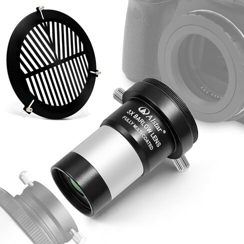 Alstar Bahtinov Mask Focusing Mask FM200mm - Bundle with - 3X Barlow Lens in Kuwait