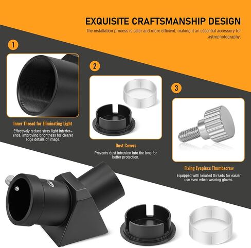 Alstar Bahtinov Mask Focusing Mask FM180mm - Bundle with - 1.25" 45-Degree Diagonal Prism in Kuwait