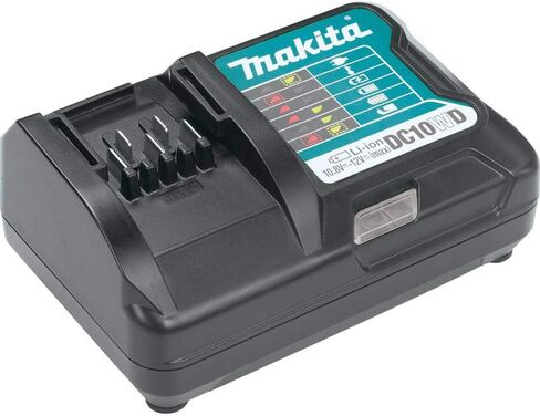 Makita DC10WD CXT Lithium-Ion Charger, 12V | Rechargeable Power Source | Compact Design | Portable Energy Storage | Cordless Equipment Accessory in Saudi Arabia