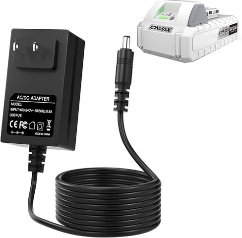 Charger for Snow Joe & Sun Joe 24v Lithium Ion Battery,Compatible with iBAT24,24VBAT,24VBAT-LTE,24VBAT-LT, 24VBAT,24VBAT-XR Series Battery Power Adapter Cord in Kuwait