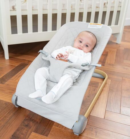 Baby Bouncer Seat, Breathable Fabric Infant Bouncer, Portable Bouncer Seat for Babies 0-6 Months, Infant Bouncy Seat for Baby Boys and Girls in Kuwait