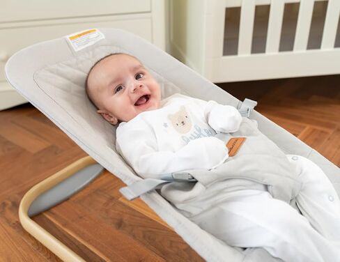 Baby Bouncer Seat, Breathable Fabric Infant Bouncer, Portable Bouncer Seat for Babies 0-6 Months, Infant Bouncy Seat for Baby Boys and Girls in Kuwait