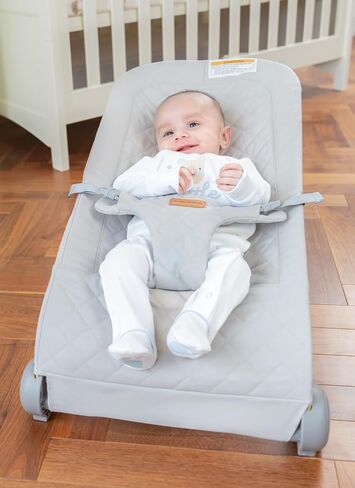 Baby Bouncer Seat, Breathable Fabric Infant Bouncer, Portable Bouncer Seat for Babies 0-6 Months, Infant Bouncy Seat for Baby Boys and Girls in Kuwait