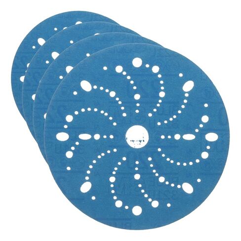 3M Hookit Blue Abrasive Disc, 321U, 36177, 6 in, 220+ Grade, Multi-Hole in Kuwait