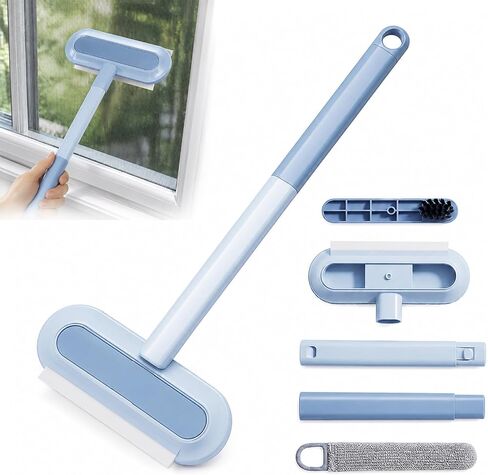 2026 New Window Screen Cleaning Brush, 4-in-1 Multi-Functional Cleaning Tool, Screen Cleaning Brush, Mesh Screen Cleaner, Gentle for Cleaning Dust and Hair in Kuwait