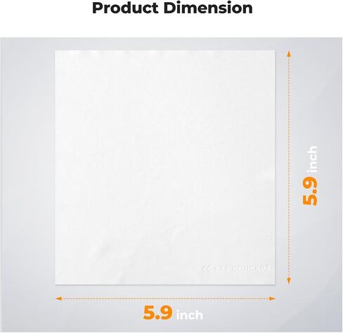 K&F CONCEPT Vacuum Packaging Microfiber Cleaning Cloths X80,for Glasses | Whtie,High-Efficiency Cleaning,Safe to Use,Washable Reusable,Easy to Carry,for TV Screen Laptop Computer iPhone filter,MC03 in Kuwait