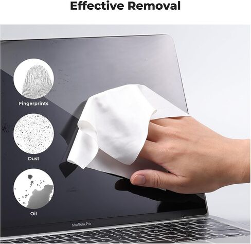 K&F CONCEPT Vacuum Packaging Microfiber Cleaning Cloths X80,for Glasses | Whtie,High-Efficiency Cleaning,Safe to Use,Washable Reusable,Easy to Carry,for TV Screen Laptop Computer iPhone filter,MC03 in Kuwait