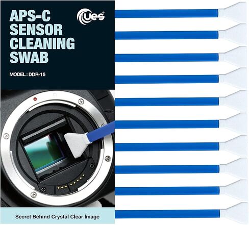 UES DDR15 16mm APS-C Camera Sensor Cleaning Swabs (10pcs) | UES DDR15 APS-C Sensor Cleaning Swabs Compatible with Sony, Nikon, Canon Fujifilm DSLR & Mirrorless Digital Camera CCD&CMOS in Kuwait